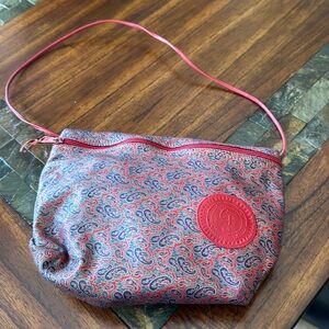 CARLOS FALCHI VINTAGE Paisley leather shoulder bag